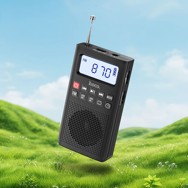 Radio Portabil Hoco HI51 Bluetooth FM/AM MP3 Negru - Boxa Compacta [3]