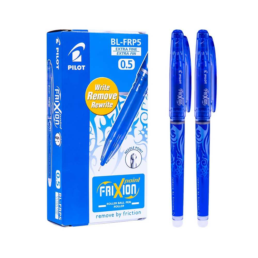 Roller Frixion Point 0.5 mm Albastru – Scriere Fină și Ștergere Instant, Pilot [1]