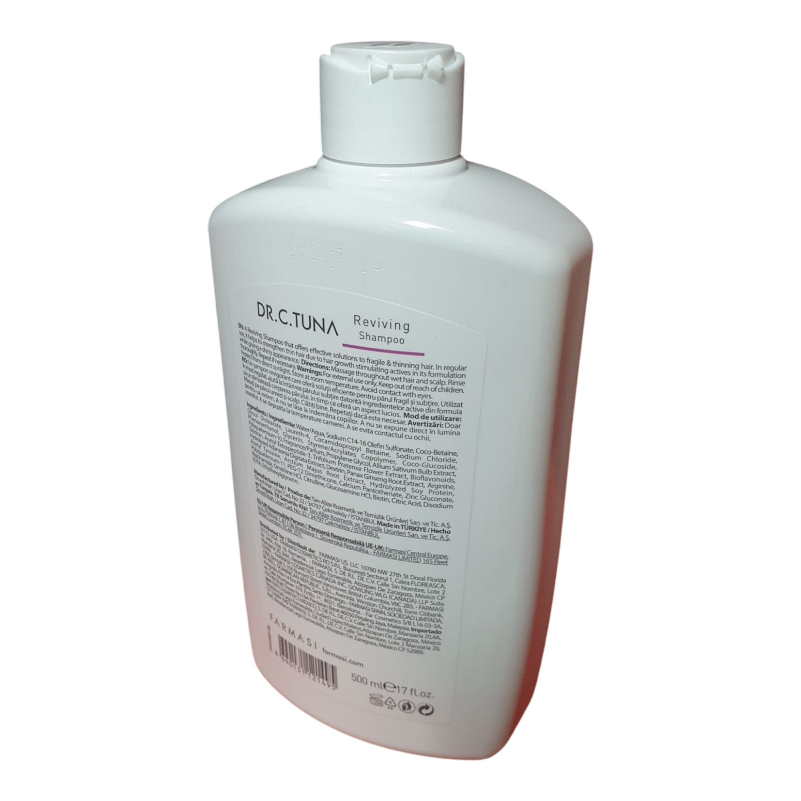 Șampon Revitalizant cu Extract de Usturoi, Capixyl™ și Trichogen™ 500ml, Dr. C. Tuna [4]