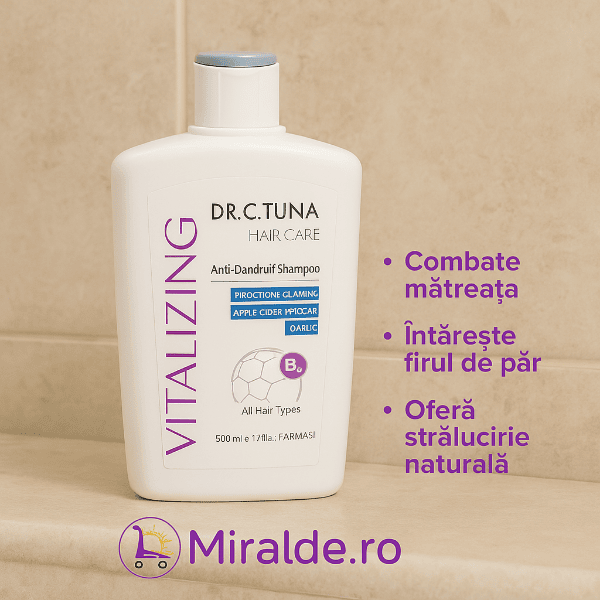 Șampon Vitalizing Anti-Mătreață Dr. C. Tuna by Farmasi 500ml – Fortifică și Revitalizează Părul | Miralde [2]