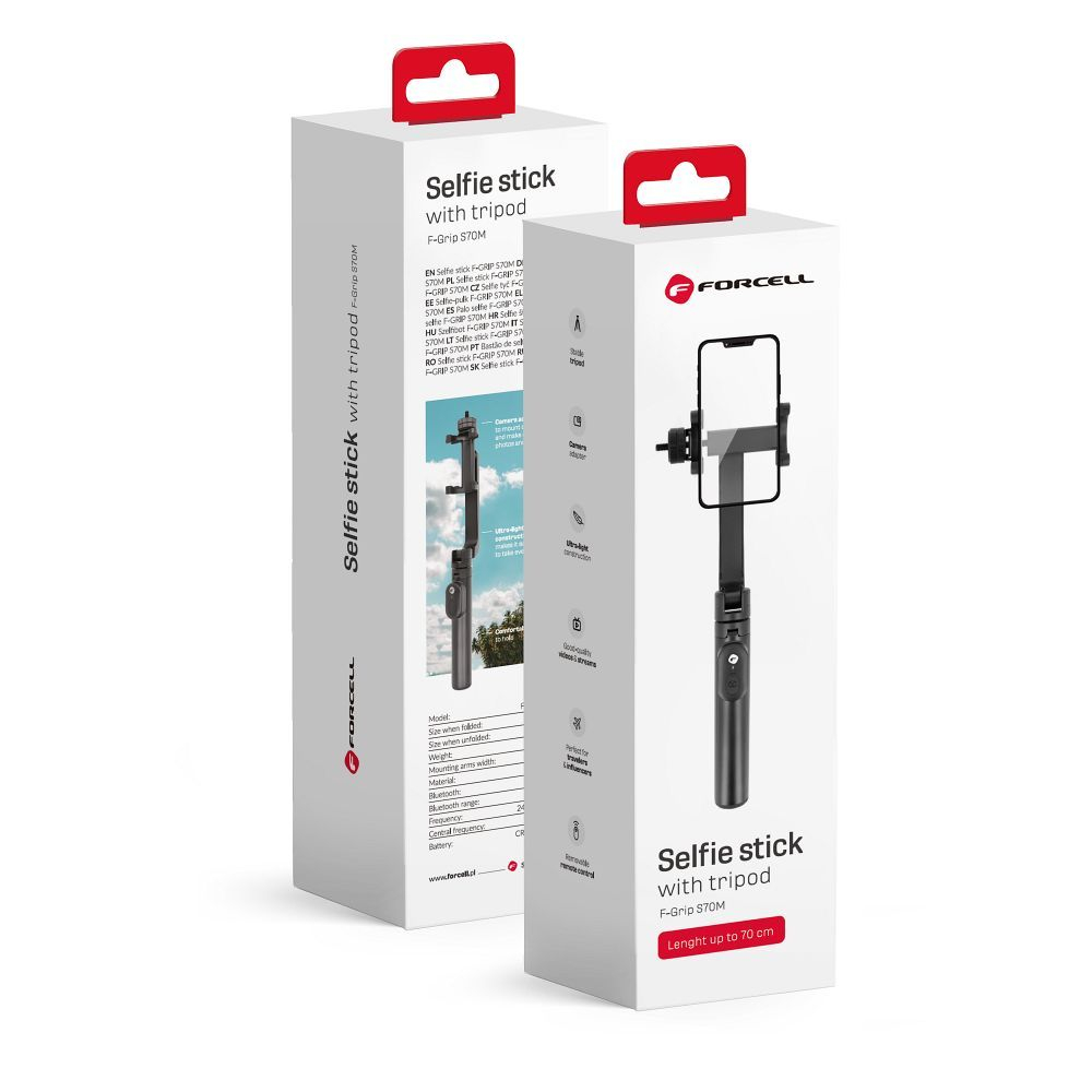 Selfie Stick Tripod Forcell F-Grip S70M cu Telecomandă [7]