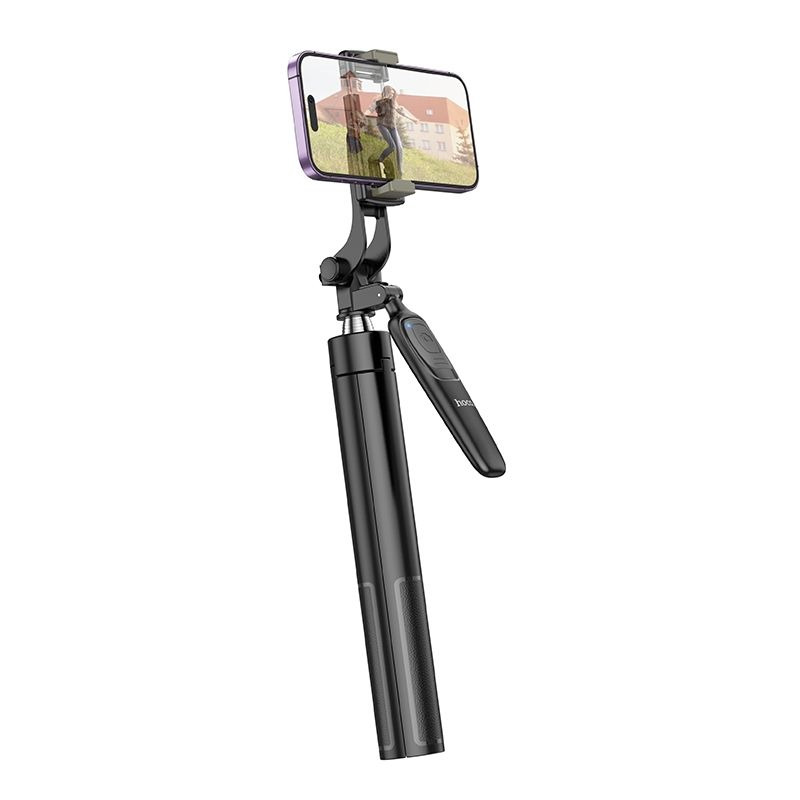 Selfie Stick Tripod Hoco K19 cu Telecomandă Bluetooth, Negru [6]