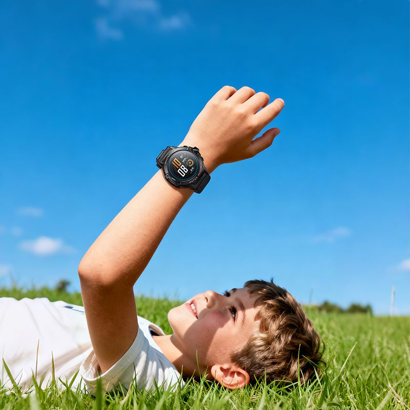 Smartwatch Copii Y107 4G GPS cu Apel Video SOS și Localizare Black [2]