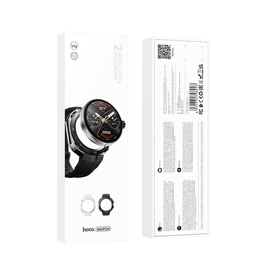 Smartwatch Hoco Y14 cu Funcție de Apel, Negru [6]