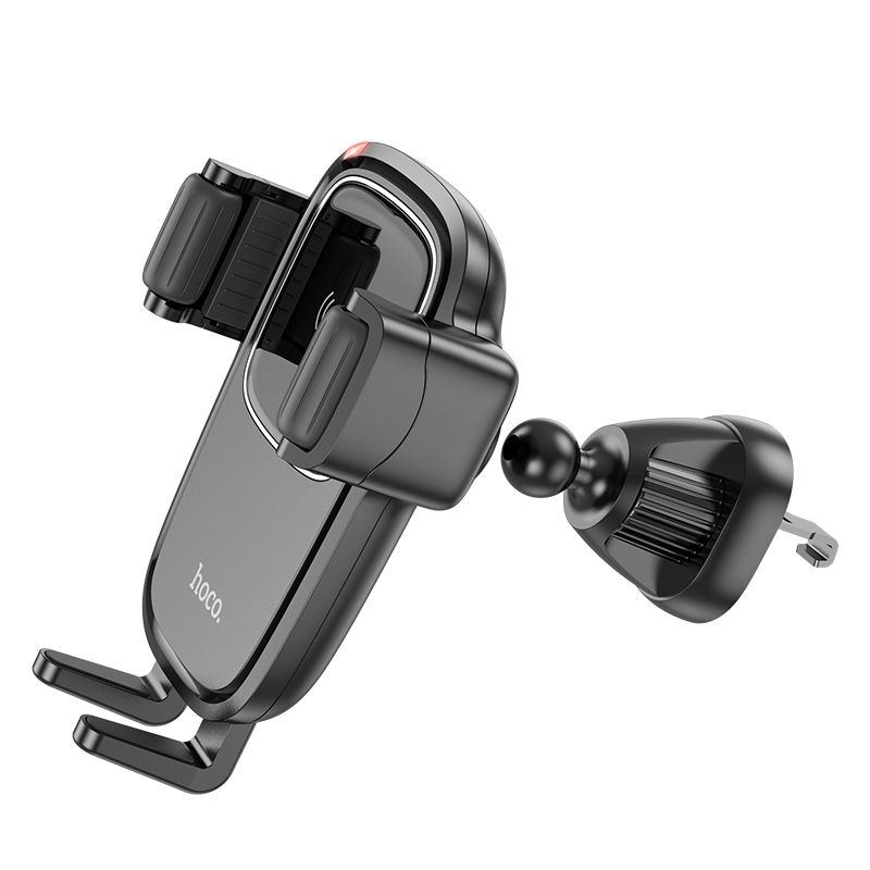 Suport Auto Hoco cu Încărcare Wireless pentru Grilaj Aerisire 15W HW01, Negru [5]