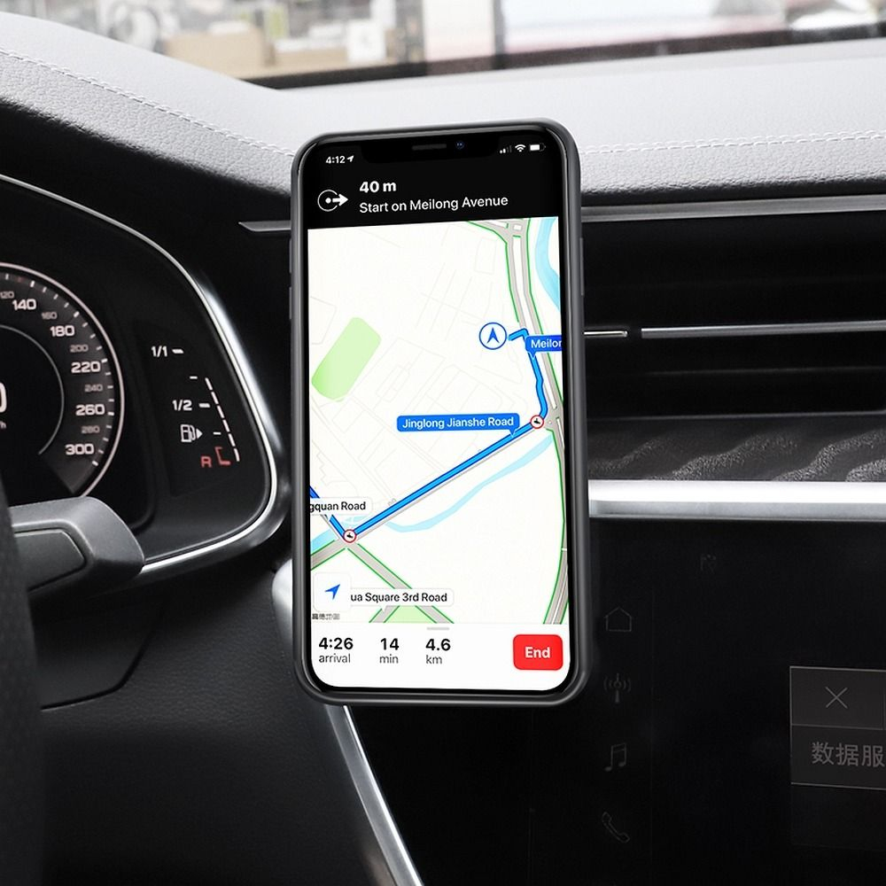 Suport auto magnetic HOCO pentru aerisire CA59 Argintiu [3]