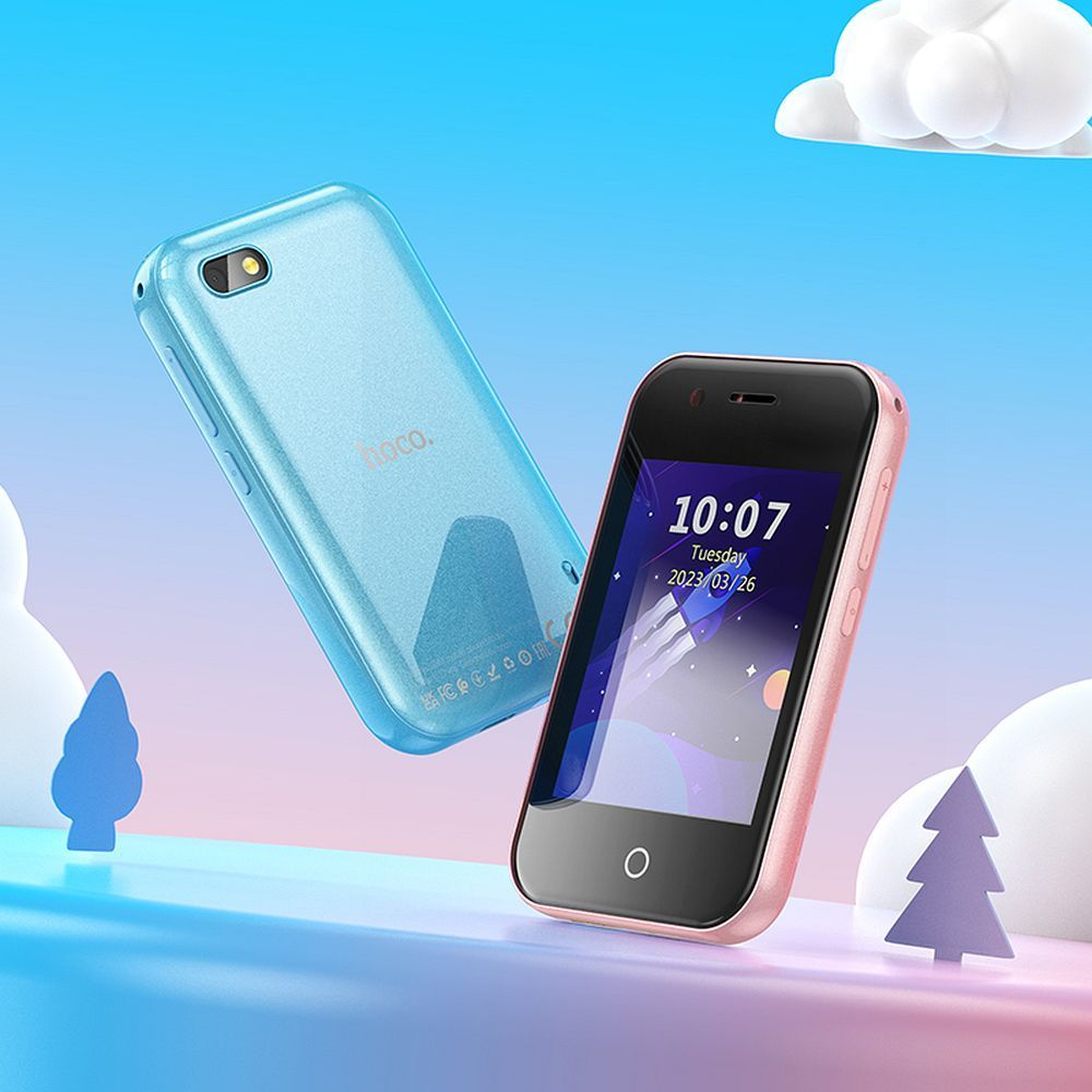 Telefon pentru copii Hoco Y102 Pink – Ecran 2.8", Jocuri, Cameră, Siguranță & Distracție [3]