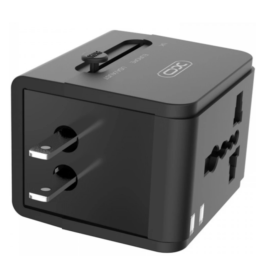 XO adaptor de călătorie multifuncțional 6A, negru (model WL01) [3]