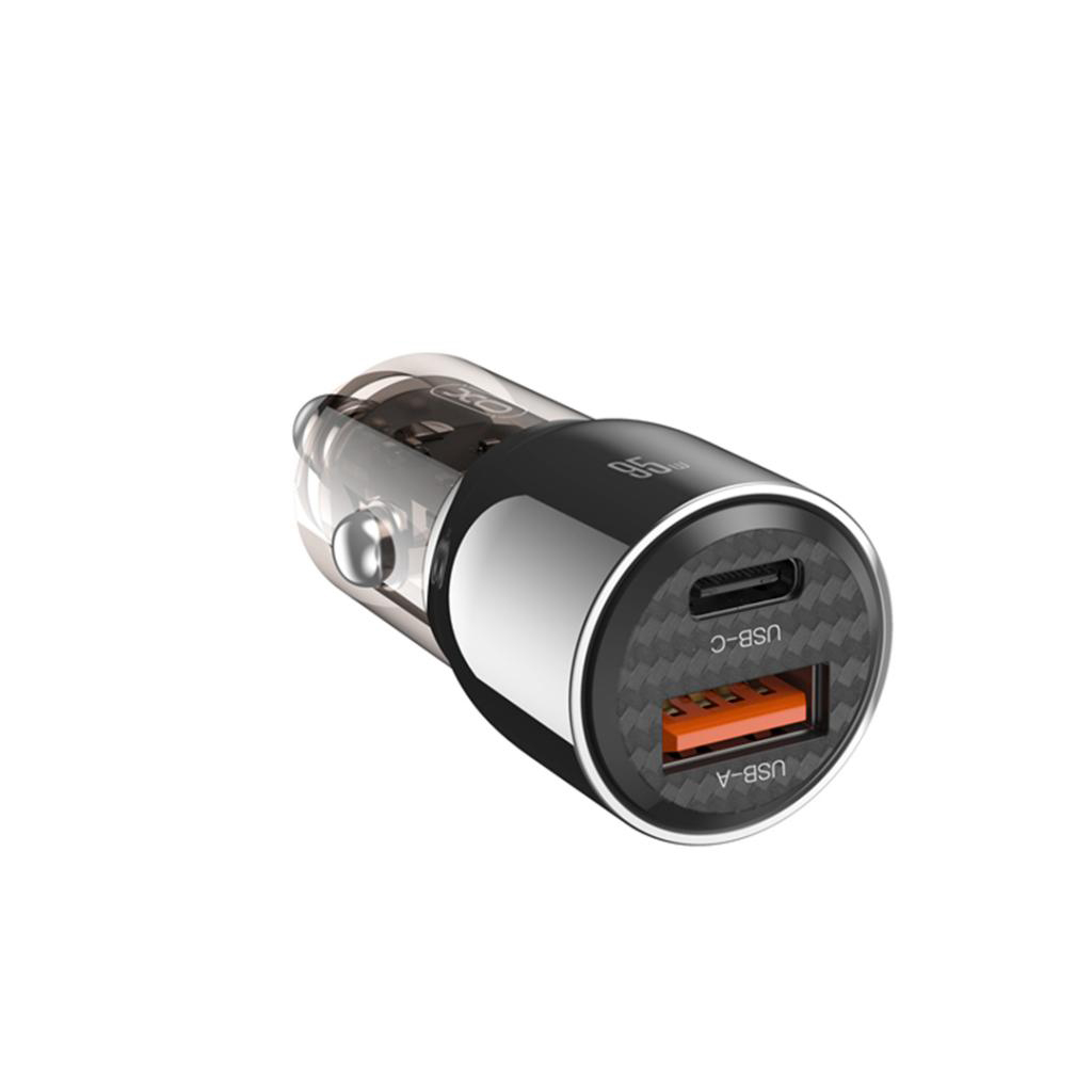 XO încărcător auto 95W USB-A + USB-C, tarnish (model CC58) [2]