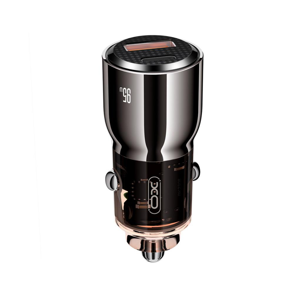XO încărcător auto 95W USB-A + USB-C, tarnish (model CC58) [1]