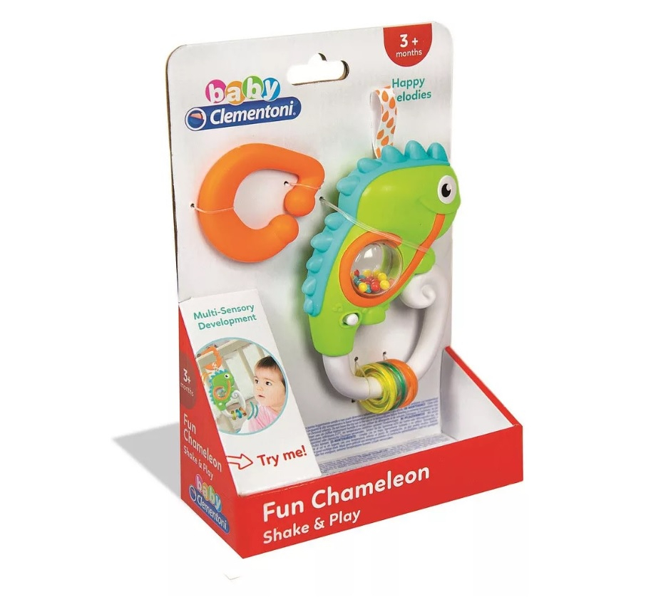 Zornăitoare Animale Green Cameleon Clementoni – Jucărie Interactivă pentru Bebeluși [1]