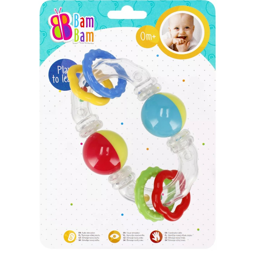 Zornăitoare Colorată pentru Bebeluși - Jucărie Veselă și Interactivă [1]