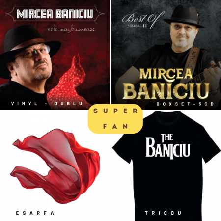 CD / Vinyl - Pachet - SUPER-FAN - CD, VINYL, ESARFA si TRICOU