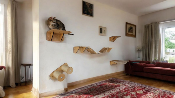 ANSAMBLU JOACA PISICI, MONTAJ PE PERETE [11]