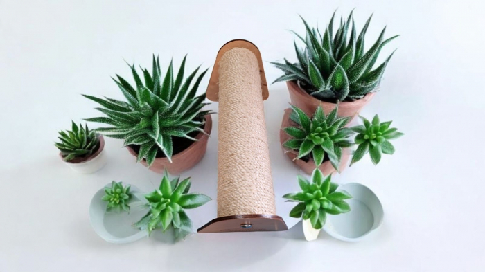 STALP CU SISAL NATURAL, OUTSTANDING CATS [2]
