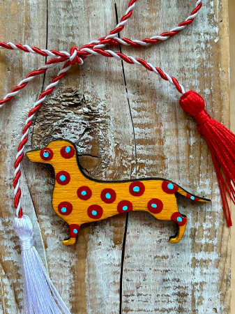 DECORATIUNI - Brosa Happy Dog