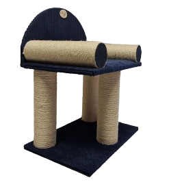 CANAPEA PISICI, BONNIE, ALBASTRU,40X60 CM, BRATE CU SISAL [1]