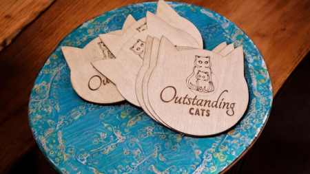 SET COASTERE - SUPORTI PAHAR - OUTSTANDING CATS [1]
