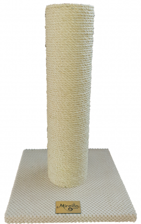 PENTRU PISICI - Stalp cu sisal natural, Mireille Design, 45 X 45 X 60, Crem