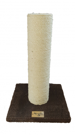 PENTRU PISICI - STALP CU SISAL NATURAL, 30 X 30 X 45, MARO INCHIS