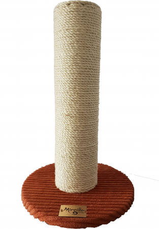 PENTRU PISICI - STALP CU SISAL NATURAL, 30 X 45 CM, BAZA ROTUNDA, CARAMIZIU