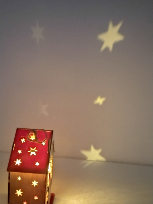 Casuta lemn motive de Craciun cu lumina [3]