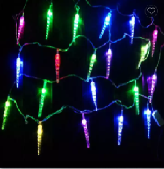 Instalație led 3m , 20 de țurțuri colorați . [1]