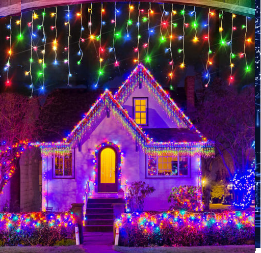 Instalatie franjuri color cu Flash 10m culori fluorescente [1]