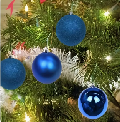 Set 36 globuri albastre plastic [1]