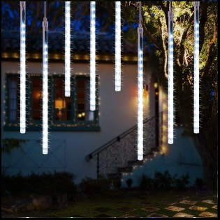 Instalatii Craciun led - Instalatie Craciun tip turturi 3m , alb rece