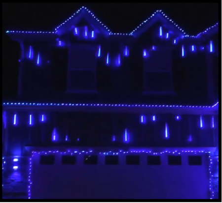 Instalatii Craciun led - INSTALATIE CRACIUN TURTURI DE 50CM , 3 METRI LUNGIME , ALABSTRU