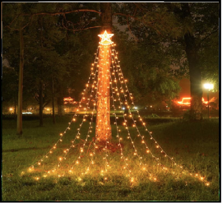 Promovate - Instalatie tree dazler alb cald  350 led , 3,5m lungime alimentare retea