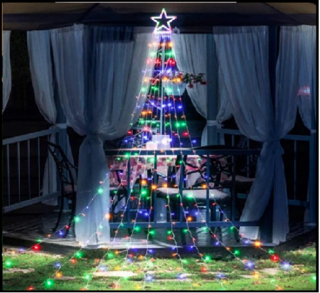Promovate - Instalatie Tree Dazler color , 350 leduri , 3.5m lungime , alimentare retea