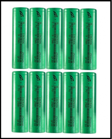 Recomandate - Set 10 acumulatori Li-on model 18650 3.7v 2500mah - Miro