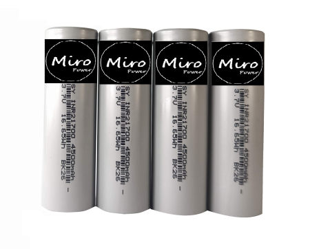 Toate produsele - Set 4 baterii  Li-ion  21700 3.7v 4500mAh Miro Power