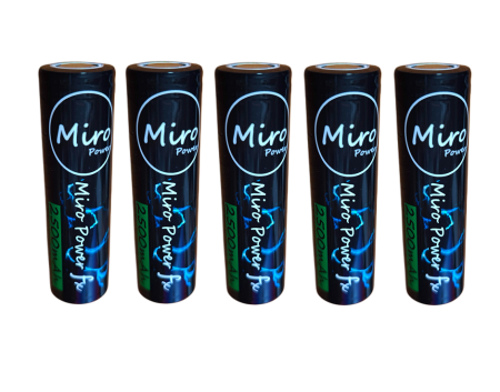 Acumulatori Li-ion - Set 5 acumulatori Miro Power 18650 sudabili 2500Mah , 3.7V