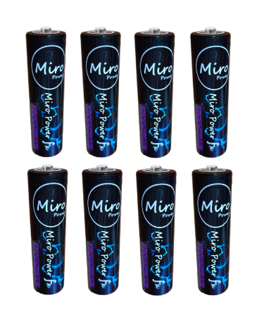 Acumulatori Li-ion - Set 8 baterii reincarcabile Li-Ion 18650 Miro Power 2000MAh 3.7V