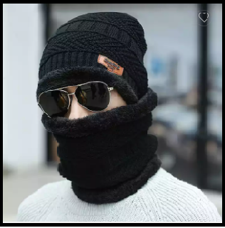 Toate produsele - Set ST negru căciulă + guler , unisex
