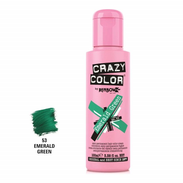 Crazy Color - Vopsea semipermanenta, Emerald Green, nr 53 [1]