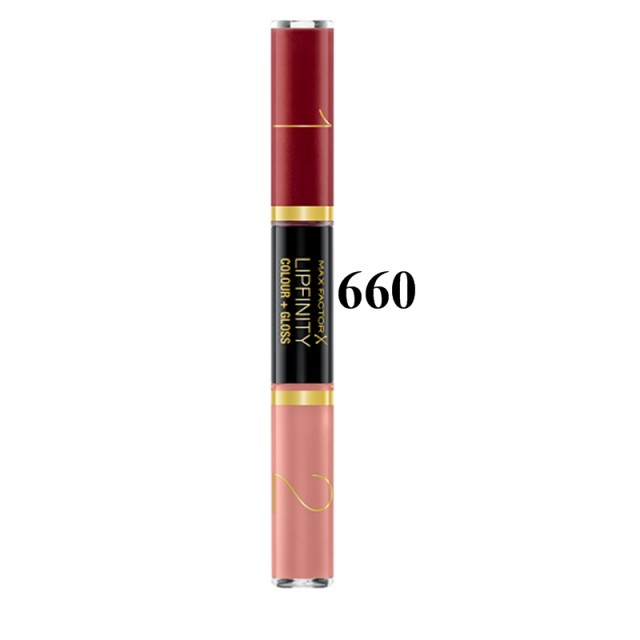 Ruj semipermanent Max Factor cu doua capete Lipfinity Colour & Gloss [6]
