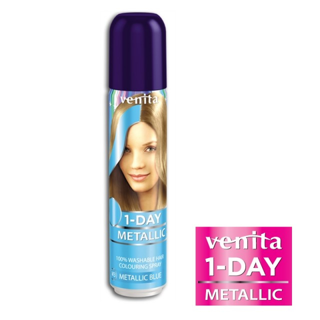Spray colorant de par 1-Day Metallic Venita Blue, 50ml [1]