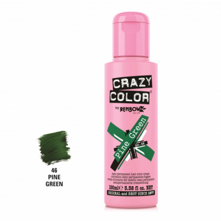 Crazy Color - Vopsea semipermanenta, Pine Green, nr 46 [0]