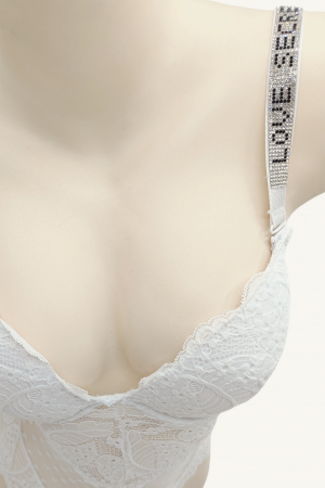 Body sexy cu dantela brodata BD1467alb [3]