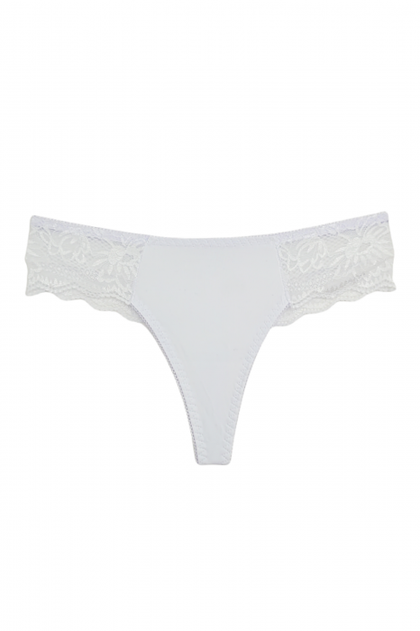 Chiloti brazilieni cu dantela C21029alb [3]