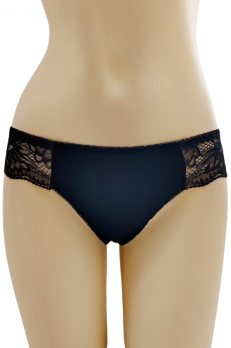 Chiloti brazilieni cu dantela C21029negru [1]