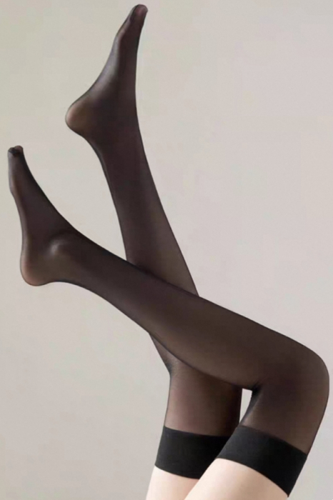 Ciorapi sexy transparenti, 3 sferturi YD-HB01negru [7]