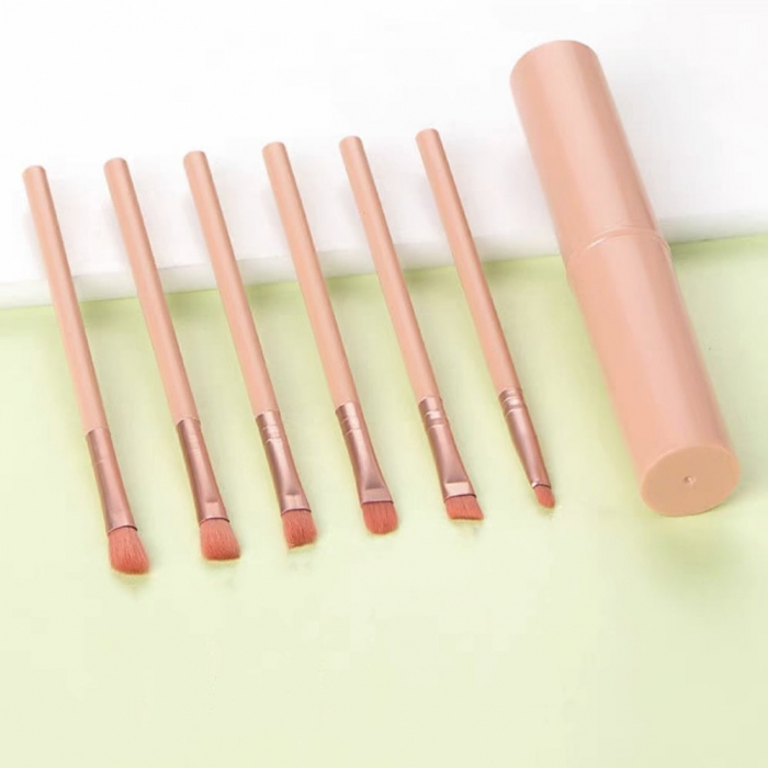 Mini set portabil cu 6 pensule machiaj si tub depozitare SL-25Kroz [3]