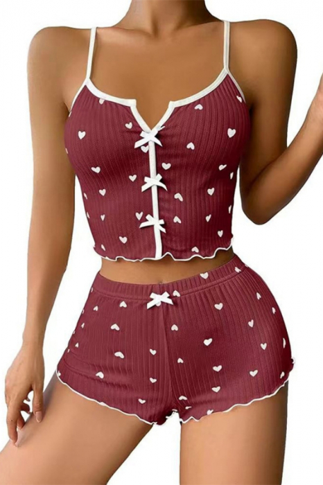 Set pijama sexy 2 piese, maiou si pantaloni scurti SUSU-015 [1]