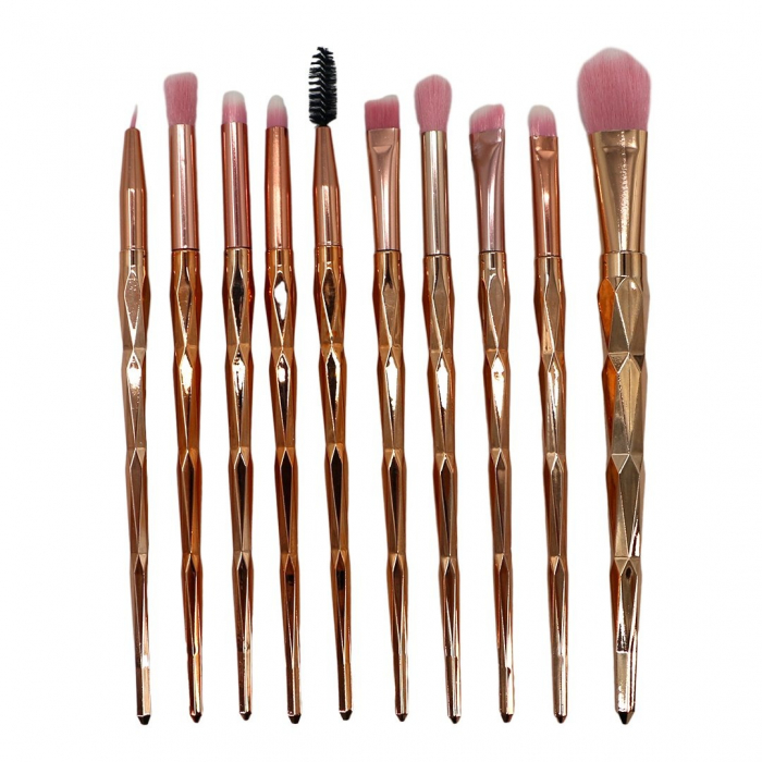 Set portabil cu 10 pensule machiaj SL-1010Zroz [1]