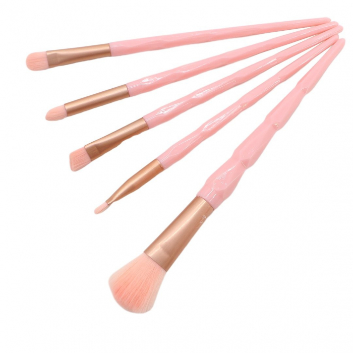 Set portabil cu 5 pensule machiaj SL-21036roz deschis [3]